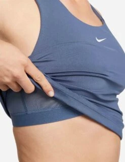 Nike Swoosh Bra Tank - Diffused Blue/White -Outlet Elevate Activewear Store nike swoosh bra tank blue white DV9897 491 4