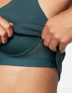 Nike Swoosh Bra Tank - Deep Jungle/White -Outlet Elevate Activewear Store nike swoosh bra tank jungle white dv9897 328 4