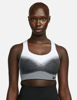 Nike Swoosh Flyknit Bra - Black/White/Bright Crimson 10 Nike Swoosh Flyknit Bra - Black/White/Bright Crimson -Outlet Elevate Activewear Store nike swoosh flyknit bra black white crimson DQ5119 010 1
