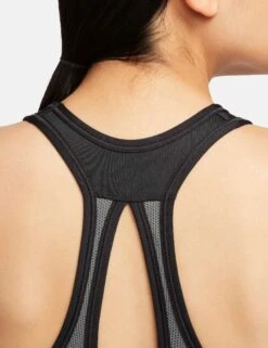Nike Swoosh High Support Bra - Black/Iron Grey/White -Outlet Elevate Activewear Store nike swoosh high support bra black grey white DX6815 010 4