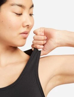 Nike Swoosh High Support Bra - Black/Iron Grey/White -Outlet Elevate Activewear Store nike swoosh high support bra black grey white DX6815 010 5