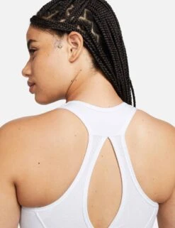 Nike Swoosh High Support Bra - White/Black -Outlet Elevate Activewear Store nike swoosh high support bra white black DX6815 100 4