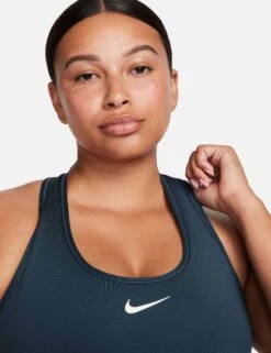 Nike Swoosh Medium Support Bra - Deep Jungle/White -Outlet Elevate Activewear Store nike swoosh medium support bra jungle white dx6821 328 4