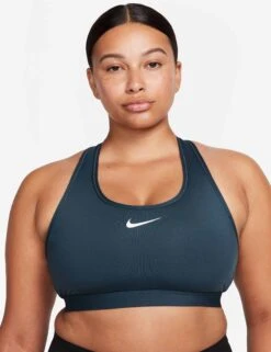 Nike Swoosh Medium Support Bra - Deep Jungle/White -Outlet Elevate Activewear Store nike swoosh medium support bra jungle white dx6821 328 7