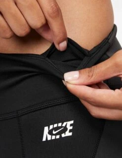 Nike Therma-FIT One Icon Clash Leggings - Black/Grey/White -Outlet Elevate Activewear Store nike therma fit one leggings black grey white DQ6715 010 5