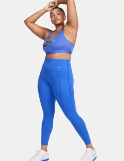 Nike Universa High Waisted 7/8 Leggings - Hyper Royal/Black -Outlet Elevate Activewear Store nike universa hw 7 8 leggings royal black dq5897 405 2