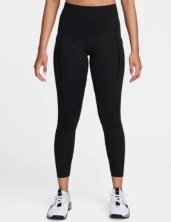 Nike Universa High Waisted 7/8 Printed Leggings - Black
