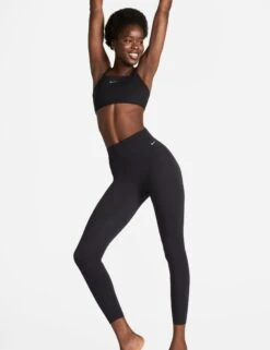 Nike Zenvy High Waisted 7/8 Leggings - Black -Outlet Elevate Activewear Store nike zenvy high waisted 7 8 leggings black dq6015 010 8