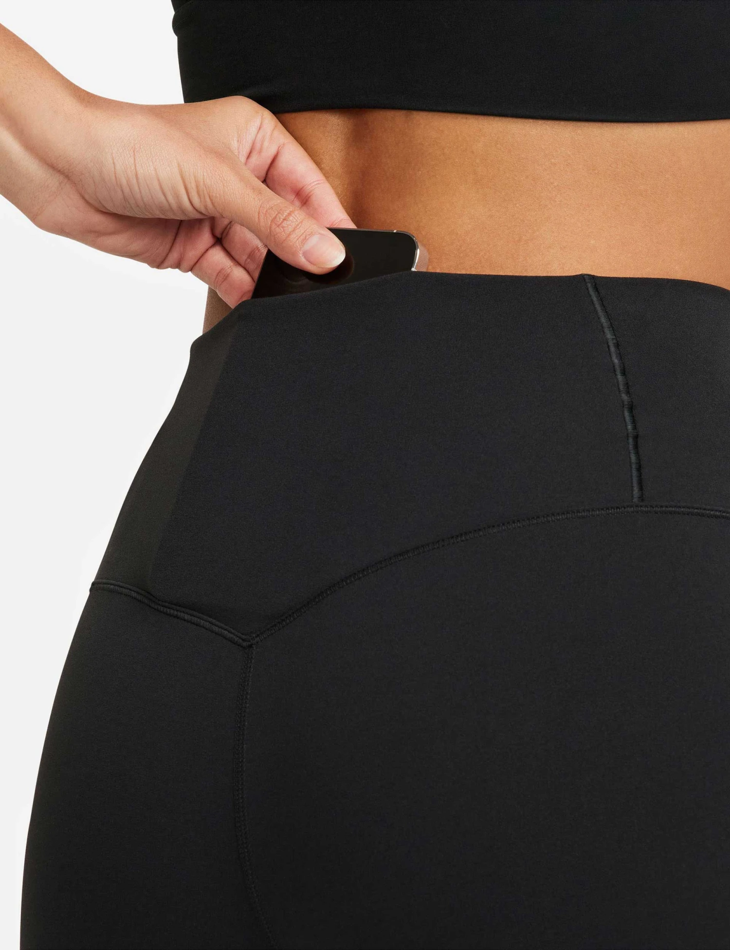 Nike Zenvy High Waisted 5" Biker Shorts - Black 4 Nike Zenvy High Waisted 5" Biker Shorts - Black - Image 4