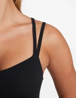 Nike Zenvy Strappy Sports Bra - Black/Sail -Outlet Elevate Activewear Store nike zenvy strappy sports bra black sail do6608 010 3