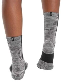 On Running Explorer Merino Sock - Black/Glacier -Outlet Elevate Activewear Store on running w explorer merino sock black glacier 2