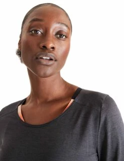 On Running Performance Long-T Lumos - Black/Iron -Outlet Elevate Activewear Store on running w performance long t lumos black iron 1WD30061242 5