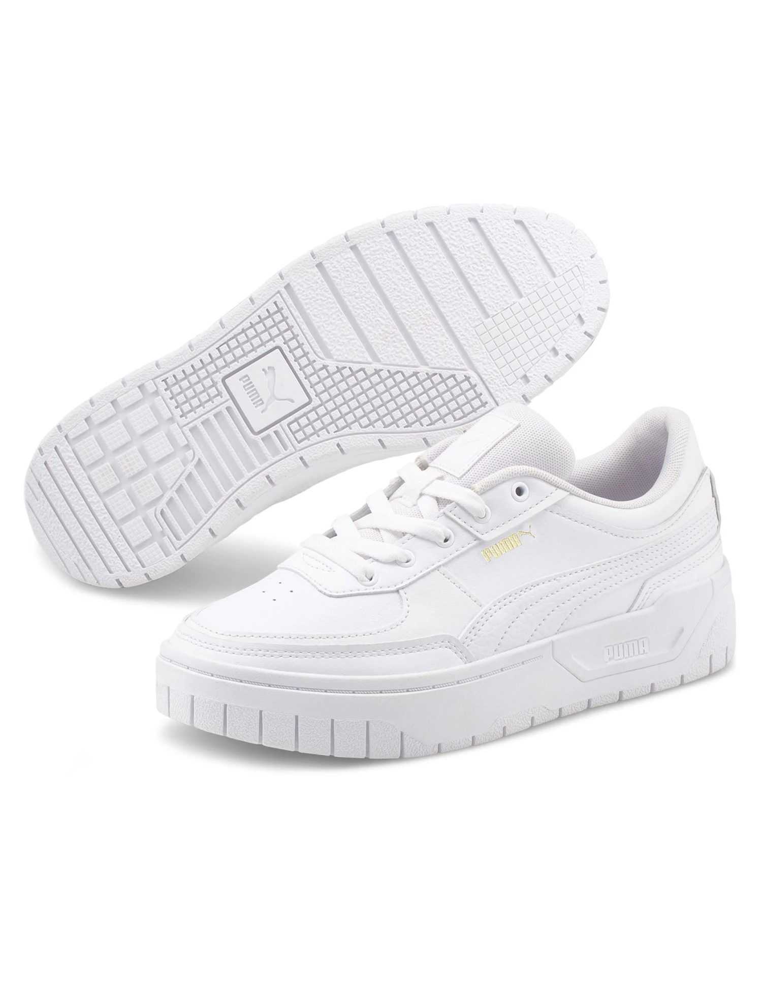Puma Cali Dream Leather Sneakers - White 3 Puma Cali Dream Leather Sneakers - White - Image 3
