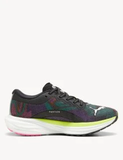 Puma Deviate NITRO 2 Shoes - Black/Lime Pow/Poison Pink