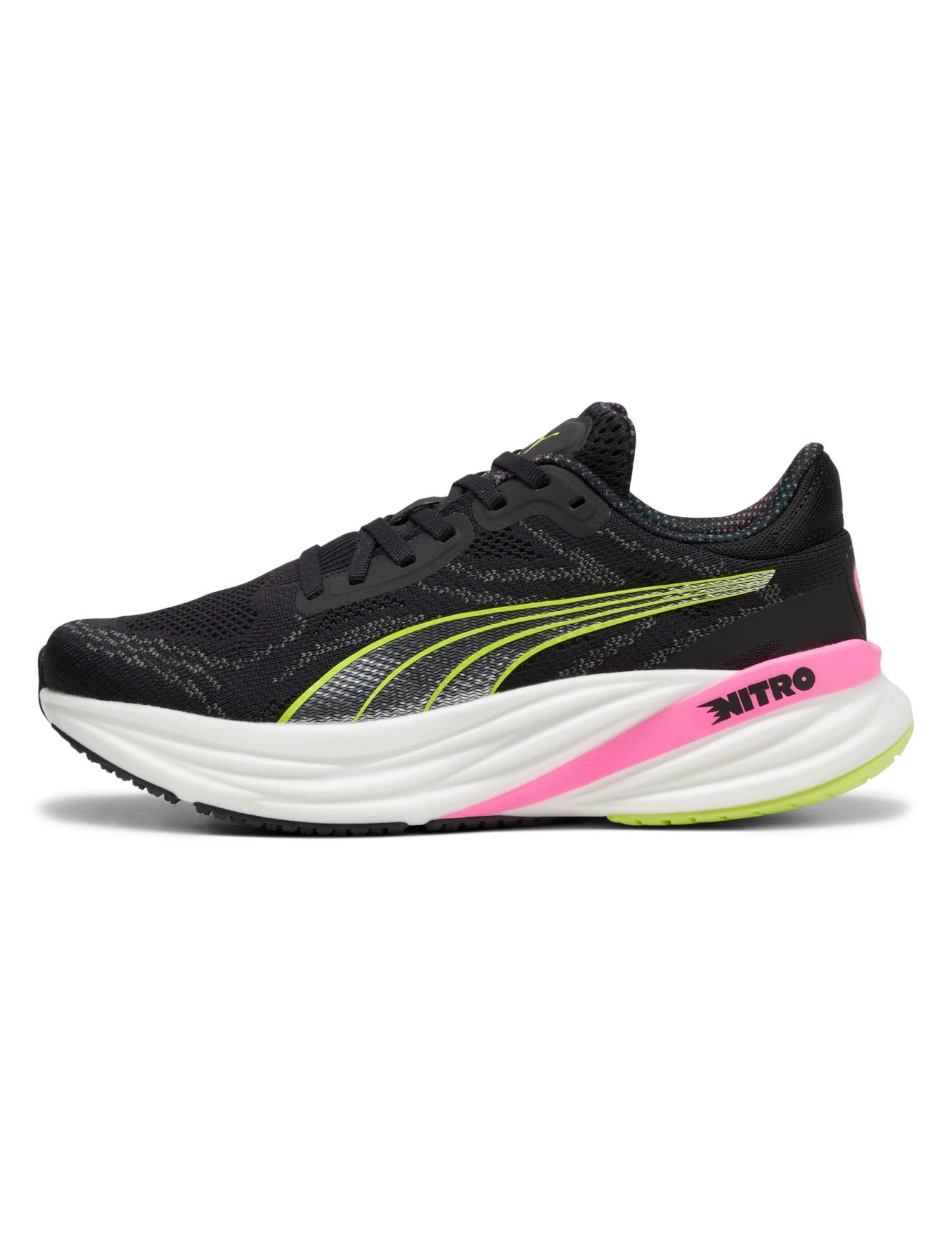 Puma Magnify NITRO 2 Shoes - Black/Lime Pow/Poison Pink 2 Puma Magnify NITRO 2 Shoes - Black/Lime Pow/Poison Pink - Image 2