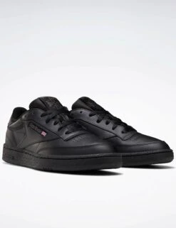 Reebok Club C 85 Shoes - Intense Black/Charcoal -Outlet Elevate Activewear Store reebok club c 85 shoes black charcoal 100000153 4