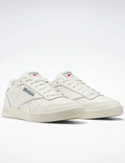 Reebok Court Advance Shoes - Chalk/Dark Green/Flash Red -Outlet Elevate Activewear Store reebok court advance shoes chalk green red 100010620 3