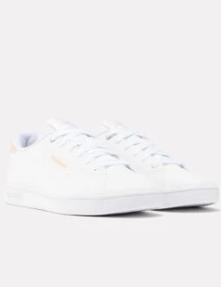 Reebok Court Clean Sneakers - Cloud White/Peach Glow/Blush -Outlet Elevate Activewear Store reebok court clean sneakers cloud white peach glow blush 100074378 2