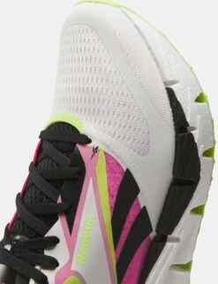 Reebok FloatZig 1 Shoes - Chalk/Black/Laser Pink -Outlet Elevate Activewear Store reebok floatzig 1 shoes chalk black pink 100206602 2