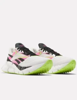 Reebok FloatZig 1 Shoes - Chalk/Black/Laser Pink -Outlet Elevate Activewear Store reebok floatzig 1 shoes chalk black pink 100206602 5