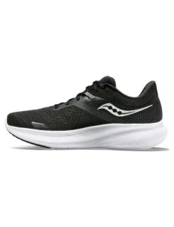 Saucony Ride 16 - Black/White -Outlet Elevate Activewear Store saucony ride 16 black white S10830 05 5