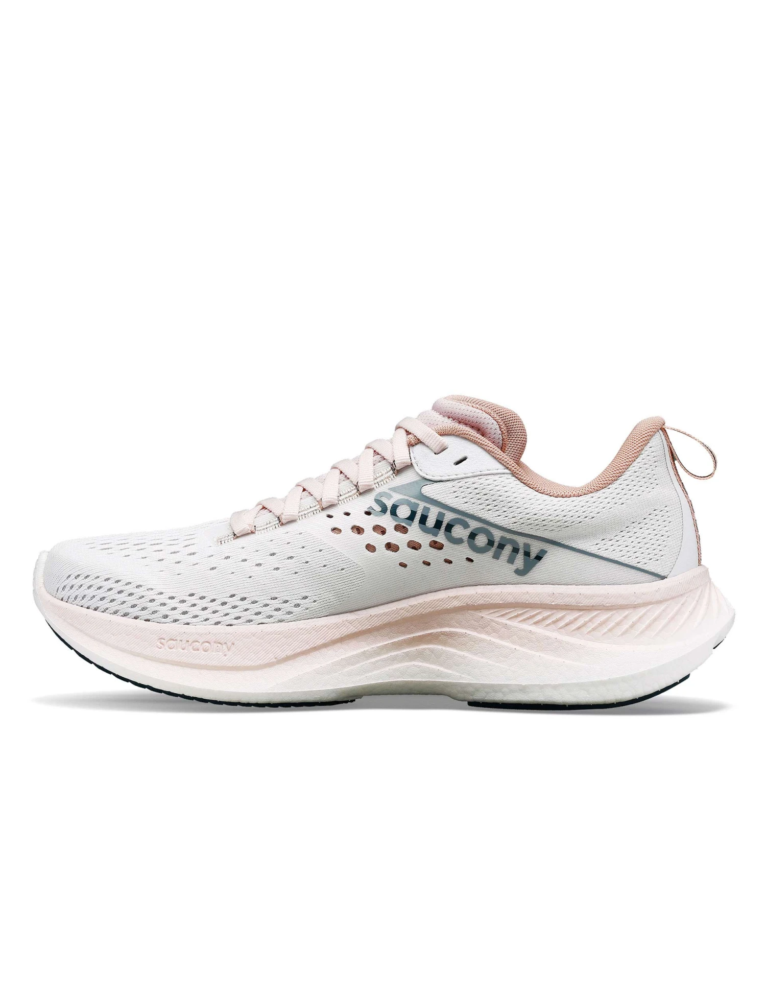 Saucony Ride 17 - White/Lotus 2 Saucony Ride 17 - White/Lotus - Image 2