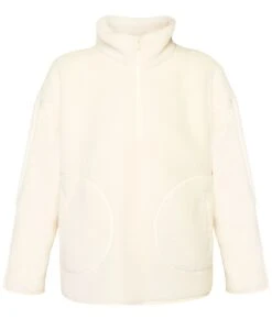 Sweaty Betty Plush Textured Half Zip Fleece - Studio White 11 Sweaty Betty Plush Textured Half Zip Fleece - Studio White -Outlet Elevate Activewear Store sb9535 studiowhite 12
