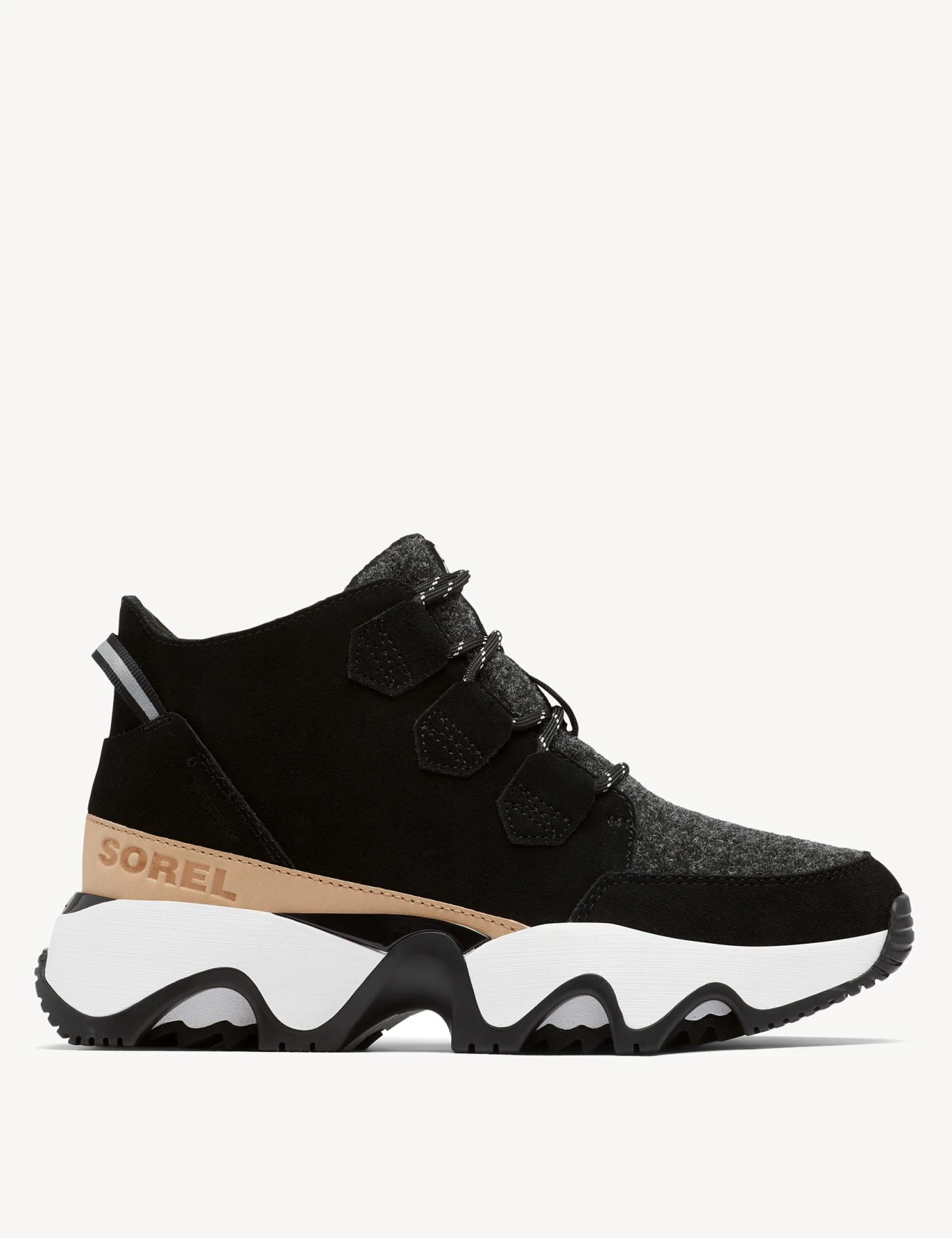 Sorel Kinetic Impact Caribou Waterproof Sneaker - Black/Sea Salt 1 Sorel Kinetic Impact Caribou Waterproof Sneaker - Black/Sea Salt