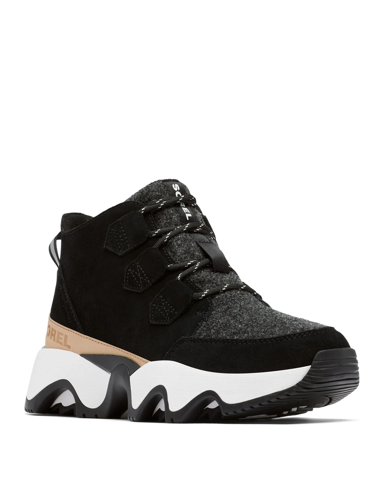 Sorel Kinetic Impact Caribou Waterproof Sneaker - Black/Sea Salt 2 Sorel Kinetic Impact Caribou Waterproof Sneaker - Black/Sea Salt - Image 2