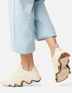 Sorel Kinetic Impact II Wonder Lace Sneaker - Honey White/Euphoric Lilac -Outlet Elevate Activewear Store sorel kinetic impact ii wonder lace sneaker white lilac 2070821 292 5