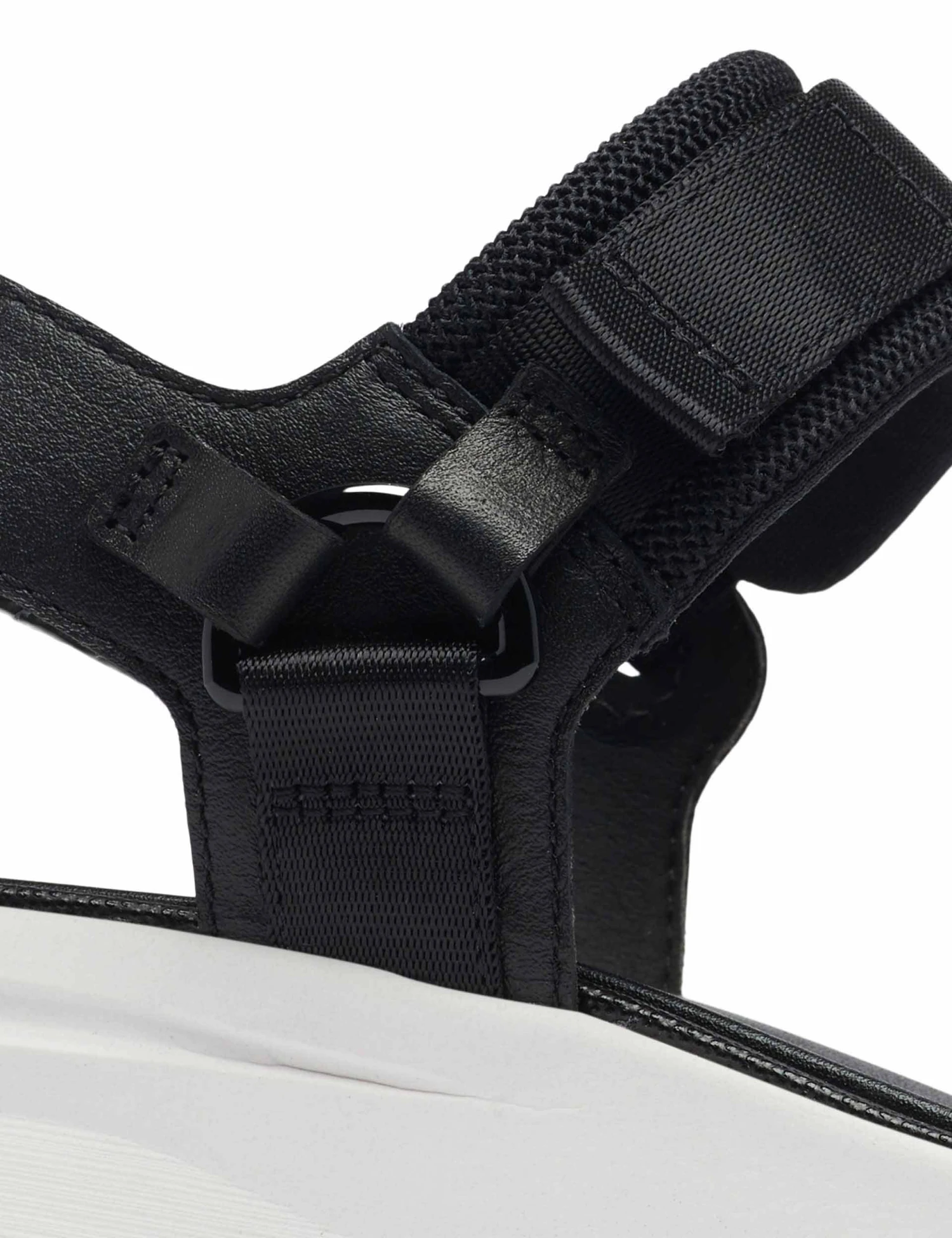 Sorel Kinetic Impact Y-Strap High Sandal - Black/Sea Salt 4 Sorel Kinetic Impact Y-Strap High Sandal - Black/Sea Salt - Image 4