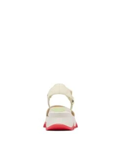 Sorel Kinetic Impact Y-Strap High Sandal - Honey White/Luminous Lime -Outlet Elevate Activewear Store sorel kinetic impact y strap high sandal honey white luminous lime 2030461 292 3