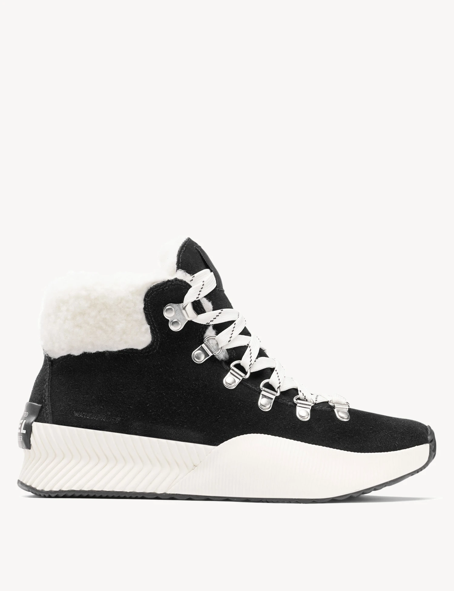 Sorel Out N About III Conquest Winter Ankle Boot - Black/Sea Salt 1 Sorel Out N About III Conquest Winter Ankle Boot - Black/Sea Salt