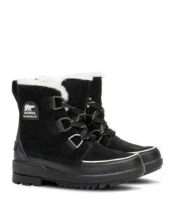 Sorel Torino II Parc Shearling Waterproof Winter Bootie - Black -Outlet Elevate Activewear Store sorel torino ii parc shearling waterproof winter bootie black 1886261 010 2