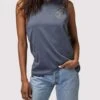 Spiritual Gangster Peace Irina Muscle Tank - Slate