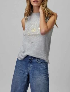 Spiritual Gangster Love Kindness Muscle Tank - Heather Grey