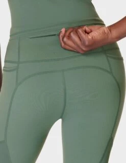 Sweaty Betty Power Aerial Mesh 7/8 Gym Leggings - Cool Forest Green -Outlet Elevate Activewear Store sweaty betty aerial core 78 workout leggings cool forest green sb9549 5