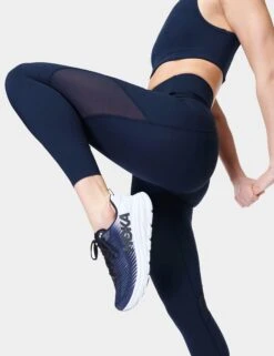 Sweaty Betty Aerial Power UltraSculpt High Waisted Leggings - Navy Blue 9 Sweaty Betty Aerial Power UltraSculpt High Waisted Leggings - Navy Blue -Outlet Elevate Activewear Store sweaty betty aerial power ultrasculpt hw leggings navy blue sb8386 4