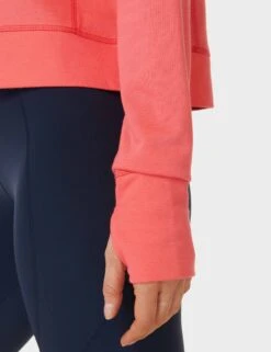 Sweaty Betty After Class Crop Sweatshirt - Coral Pink 9 Sweaty Betty After Class Crop Sweatshirt - Coral Pink -Outlet Elevate Activewear Store sweaty betty after class crop sweatshirt coral pink sb5622c 5