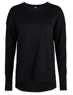 Sweaty Betty After Class Longline Sweatshirt - Black -Outlet Elevate Activewear Store sweaty betty after class longline sweatshirt black sb8985 3