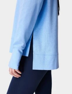 Sweaty Betty After Class Longline Sweatshirt - Filter Blue -Outlet Elevate Activewear Store sweaty betty after class longline sweatshirt filter blue sb8985 2