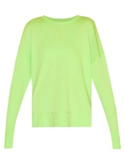 Sweaty Betty After Class Longline Sweatshirt - Zest Green -Outlet Elevate Activewear Store sweaty betty after class longline sweatshirt zest green sb8985 2