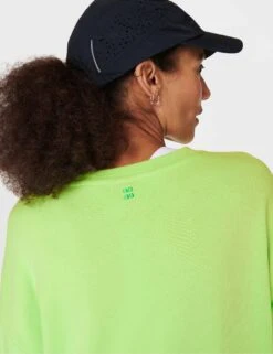 Sweaty Betty After Class Longline Sweatshirt - Zest Green -Outlet Elevate Activewear Store sweaty betty after class longline sweatshirt zest green sb8985 7