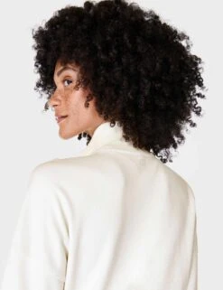 Sweaty Betty After Class Zip Up - Lily White -Outlet Elevate Activewear Store sweaty betty after class zip up lily white sb9599 5
