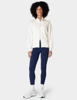 Sweaty Betty After Class Zip Up - Lily White -Outlet Elevate Activewear Store sweaty betty after class zip up lily white sb9599 7