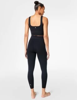 Sweaty Betty All Day Wrap Waist 7/8 Leggings - Black -Outlet Elevate Activewear Store sweaty betty all day wrap waist 7 8 leggings black sb8371 4