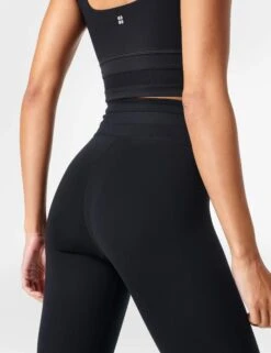 Sweaty Betty All Day Wrap Waist 7/8 Leggings - Black -Outlet Elevate Activewear Store sweaty betty all day wrap waist 7 8 leggings black sb8371 9