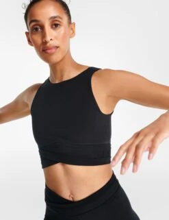 Sweaty Betty All Day Wrap Waist Tank - Black -Outlet Elevate Activewear Store sweaty betty all day wrap waist tank black sb8381 2