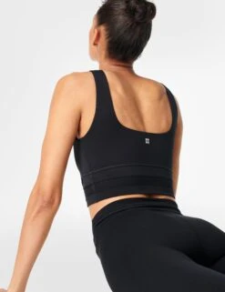 Sweaty Betty All Day Wrap Waist Tank - Black -Outlet Elevate Activewear Store sweaty betty all day wrap waist tank black sb8381 3