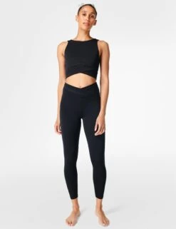 Sweaty Betty All Day Wrap Waist Tank - Black -Outlet Elevate Activewear Store sweaty betty all day wrap waist tank black sb8381 8